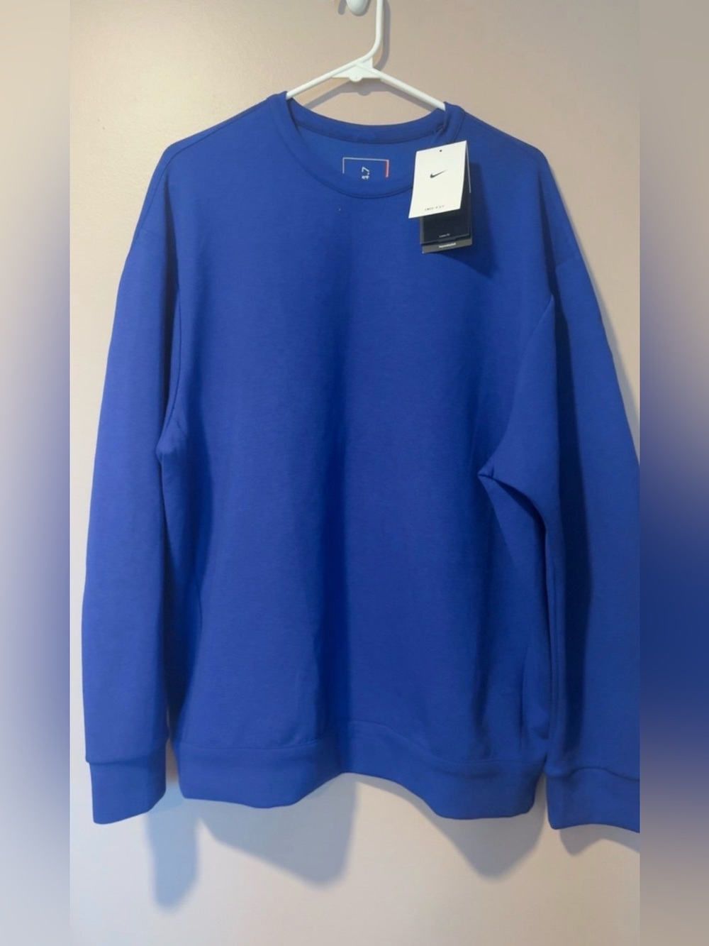 Nike Men’s Impossibly Soft Dri-fit Crewneck Sweatshirt - Blue